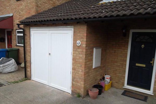 Timber Side Hinged Door, Fully Finished in White, Fitted in Camberley
