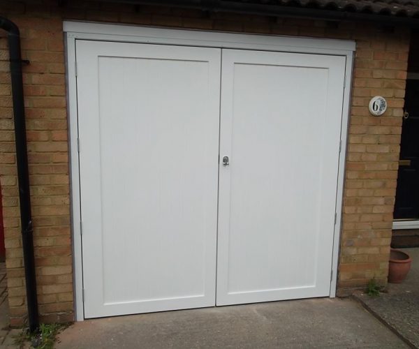 Timber Side Hinged Door, Fully Finished in White, Fitted in Camberley 3
