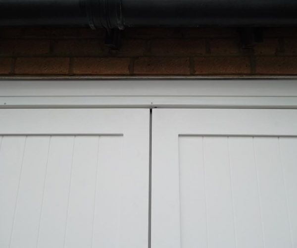 Timber Side Hinged Door, Fully Finished in White, Fitted in Camberley 4