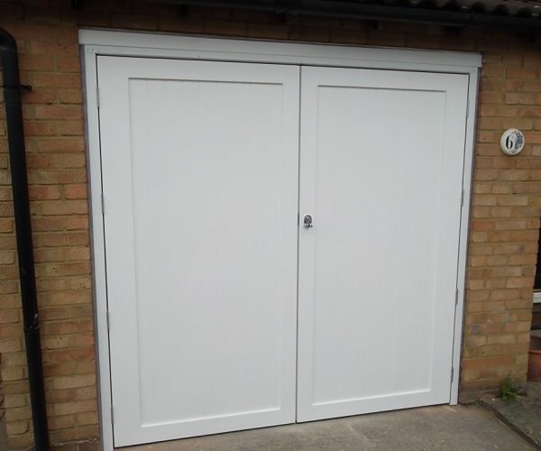 Timber Side Hinged Door, Fully Finished in White, Fitted in Camberley 6