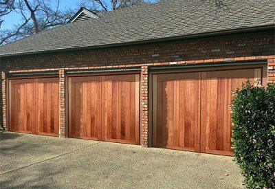 Side-hinged garage doors