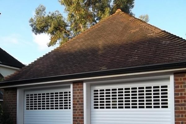 Seceuroglide Roller Doors with windows, fitted in Guildford, Surrey