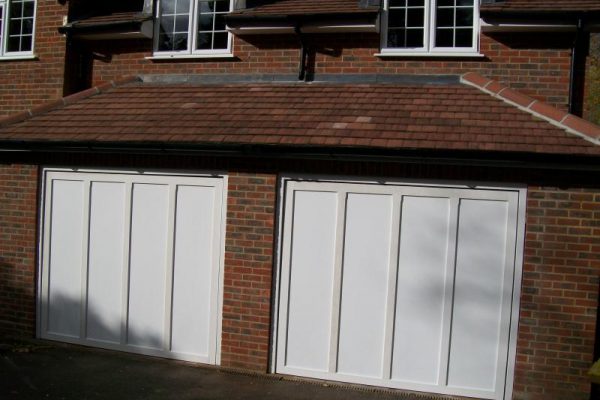 HORMANN TIMBER UP AND OVER DOORS FITTED IN FARNHAM, SURREY