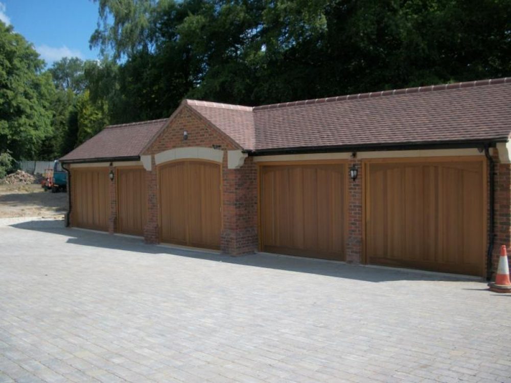 5 CEDAR TIMBER DOORS, FITTED IN WOKINGHAM 1
