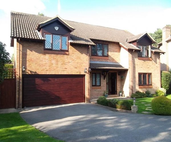 Gliderol Sectional Door, in Rosewood, fitted in Gerrards Cross 5