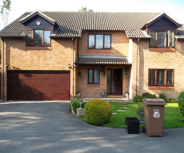 Gliderol Sectional Door, in Rosewood, fitted in Gerrards Cross 6