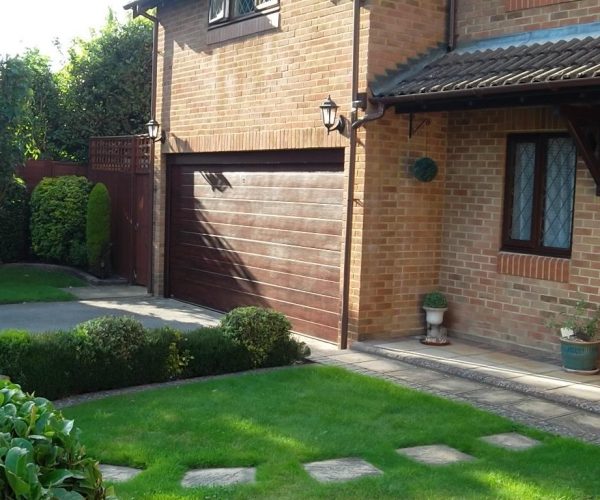 Gliderol Sectional Door, in Rosewood, fitted in Gerrards Cross 8