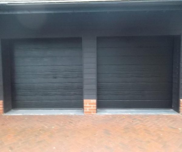 2 CARTECK INSULATED SECTIONAL GARAGE DOORS FITTED IN FARNHAM, SURREY 4