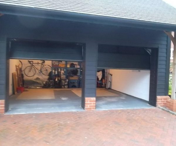 2 CARTECK INSULATED SECTIONAL GARAGE DOORS FITTED IN FARNHAM, SURREY 5