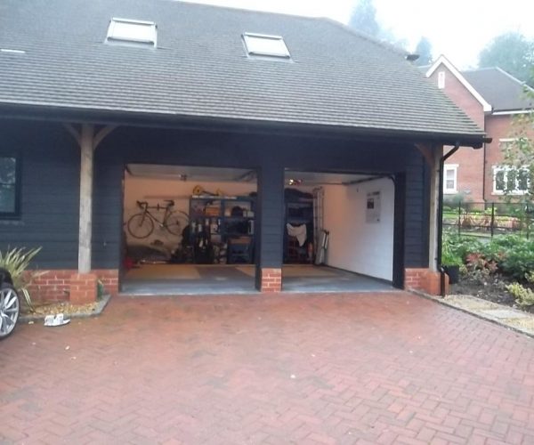 2 CARTECK INSULATED SECTIONAL GARAGE DOORS FITTED IN FARNHAM, SURREY 6