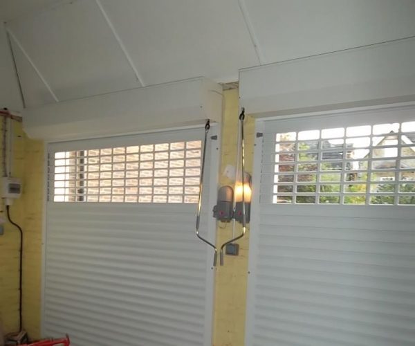 Seceuroglide Roller Doors with windows, fitted in Guildford, Surrey 2