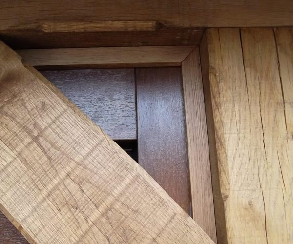 3 CARTECK SECTIONAL DOORS IN DARK OAK FITTED CHILWORTH, SURREY 5