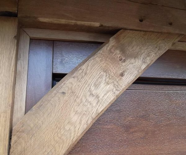 3 CARTECK SECTIONAL DOORS IN DARK OAK FITTED CHILWORTH, SURREY 6