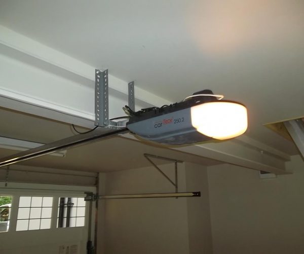 CEDAR TIMBER GARAGE DOOR WITH WINDOWS FITTED IN GUILDFORD 5