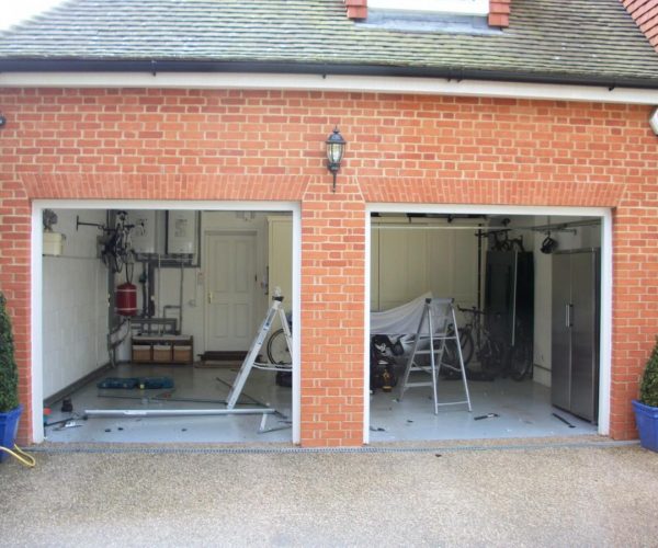 DOUBLE CARTECK SECTIONAL GARAGE DOOR FITTED IN MAIDENHEAD, BERKSHIRE 2
