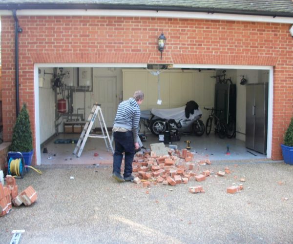DOUBLE CARTECK SECTIONAL GARAGE DOOR FITTED IN MAIDENHEAD, BERKSHIRE 3