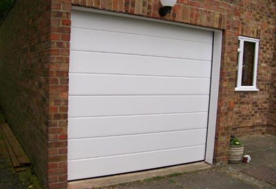 White Sectional garage door
