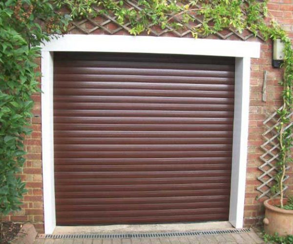 Seceuroglide Roller Door in Mahogany, Epsom, Surrey 4