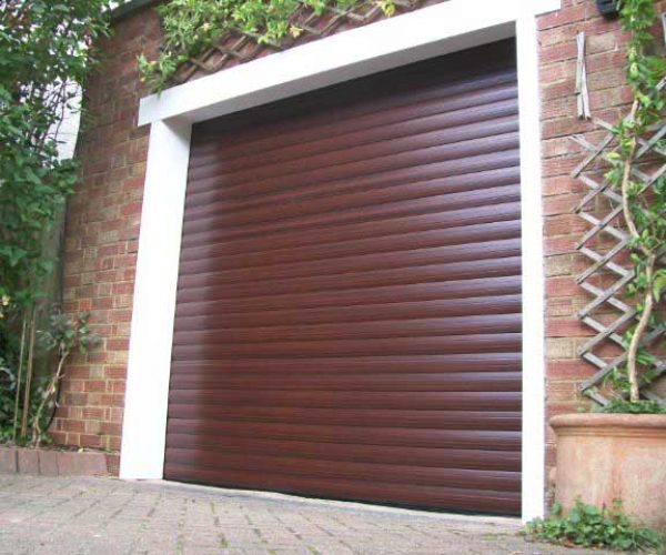 Seceuroglide Roller Door in Mahogany, Epsom, Surrey 5