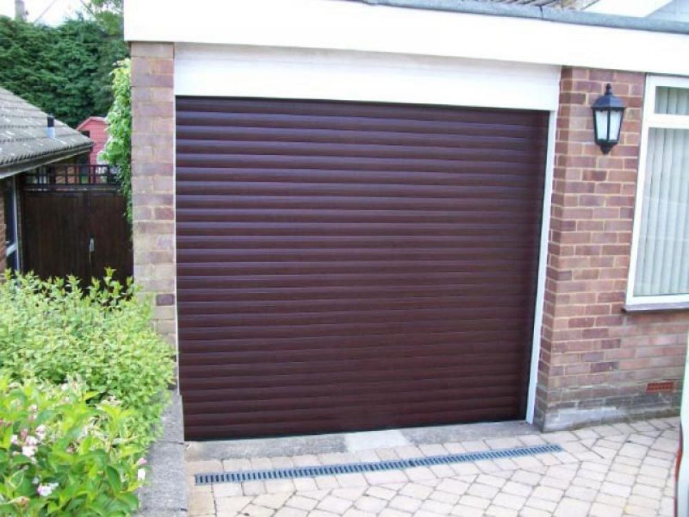 ROLLER DOOR IN MAHOGANY, CAMBERLEY, SURREY 1