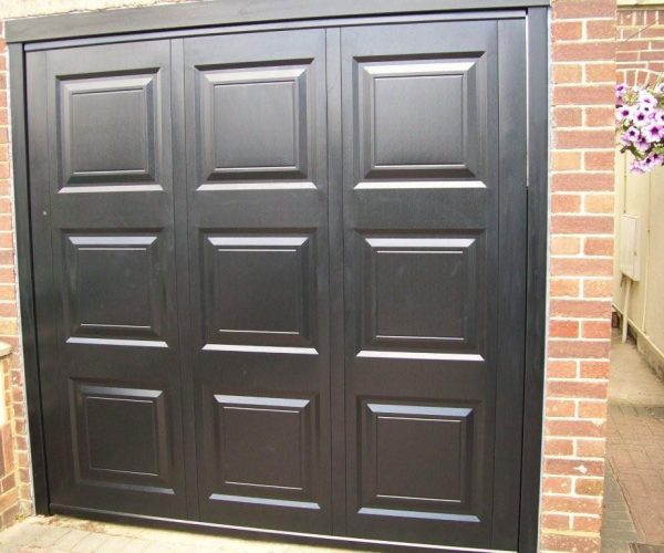STEEL GEORGIAN DOOR IN BLACK, STAINES 2