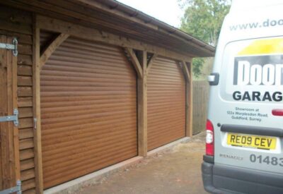 Brown Carport Doors