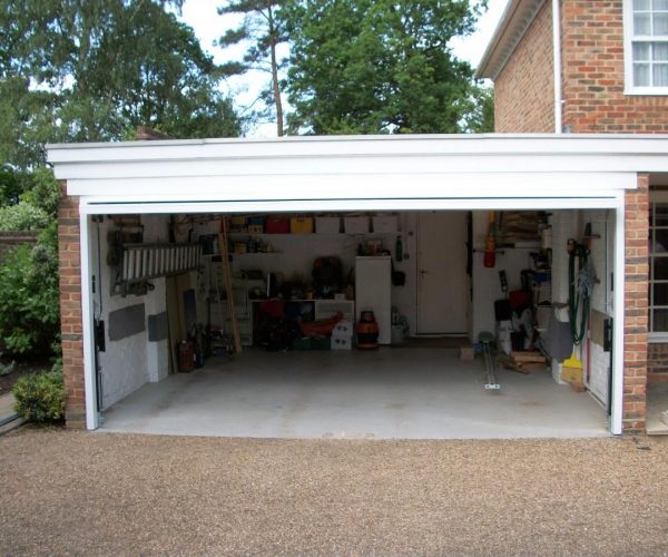 CARDALE STEEL GEORGIAN UP AND OVER GARAGE DOOR FITTED IN CAMBERLEY 5