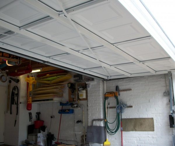 CARDALE STEEL GEORGIAN UP AND OVER GARAGE DOOR FITTED IN CAMBERLEY 6