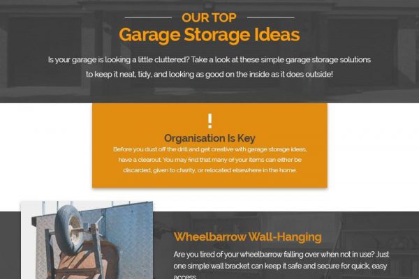 Top Garage Storage Ideas – with Infographic!