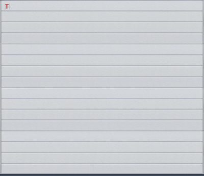 Small Ribbed Sectional Door