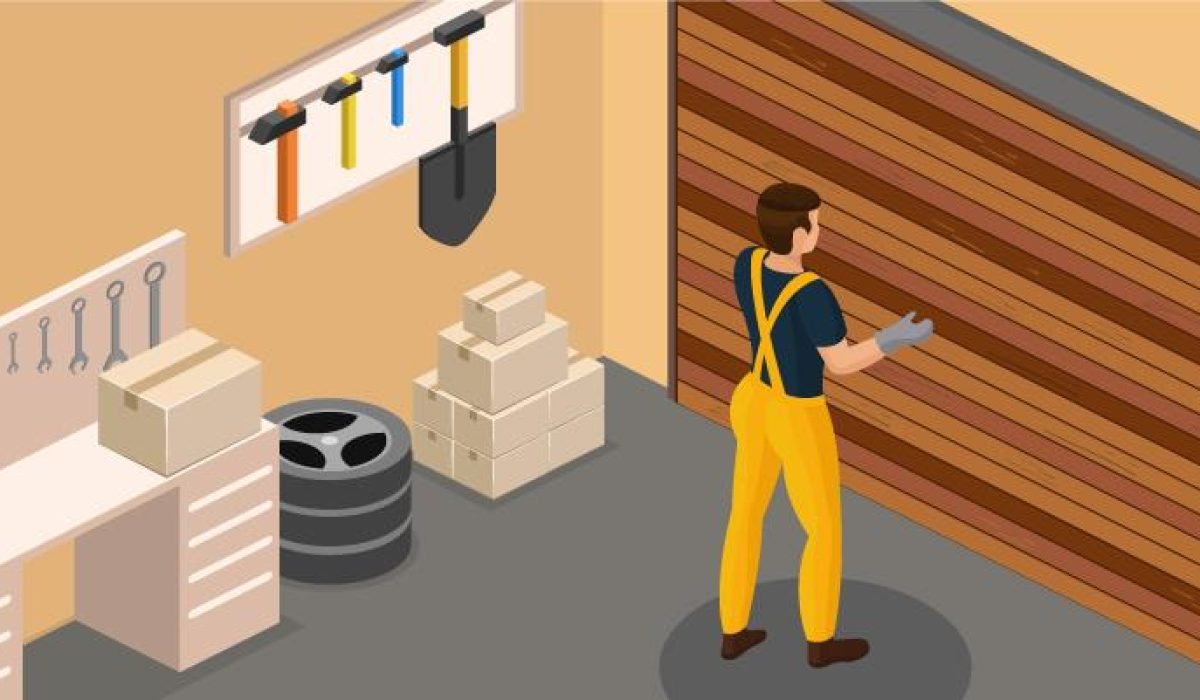 inspecting garage doors