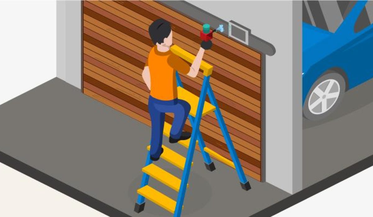 Lubricating garage doors