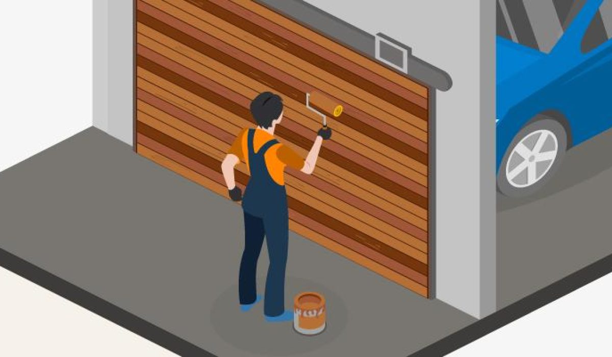 Treating garage doors