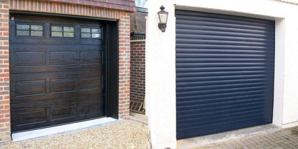 roller garage doors vs sectional garage doors