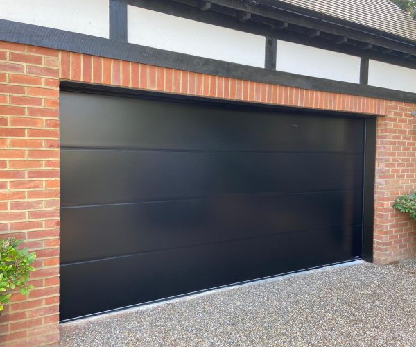Double Carteck Sectional Garage Door fitted in Weybridge, Surrey 2