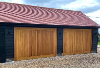 2 Cardale Up & Over Garage Doors fitted In Surrey