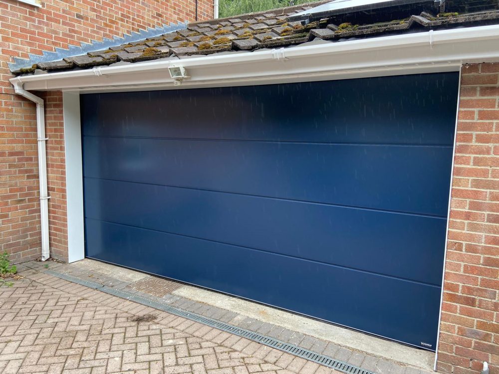 Carteck Sectional Door In Steel Blue 1