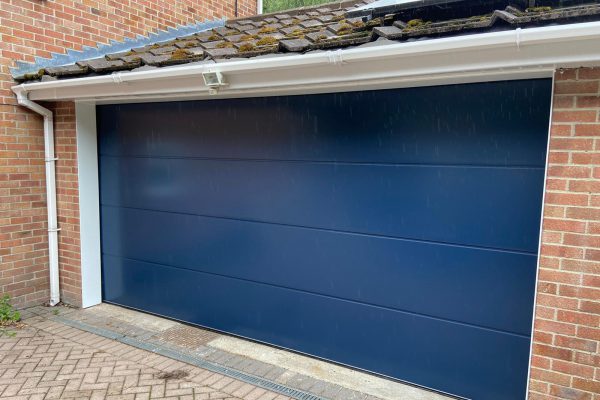 Carteck Sectional Door In Steel Blue