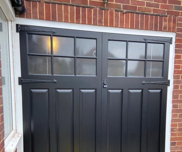 Cedar Middleton Side-hinged Door In Ebony Fitted In Reading, Berkshire 5