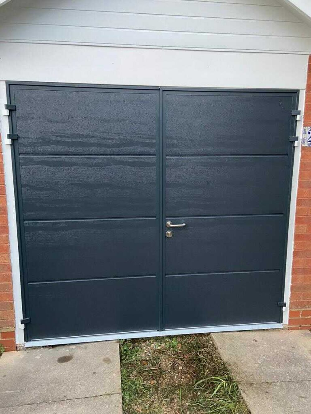 Carteck Insulated Side-hinged Garage Door Fitted in Burgess Hill 1