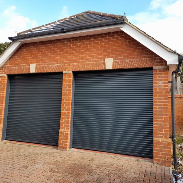 Alluguard Roller Garage Doors In Anthracite Grey Installed in Bucks