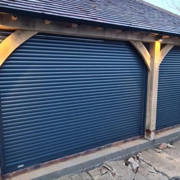 Blue Carport Door