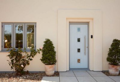 Blue composite door