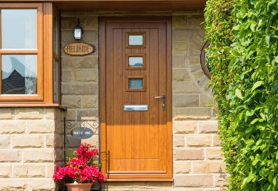 Brown composite door
