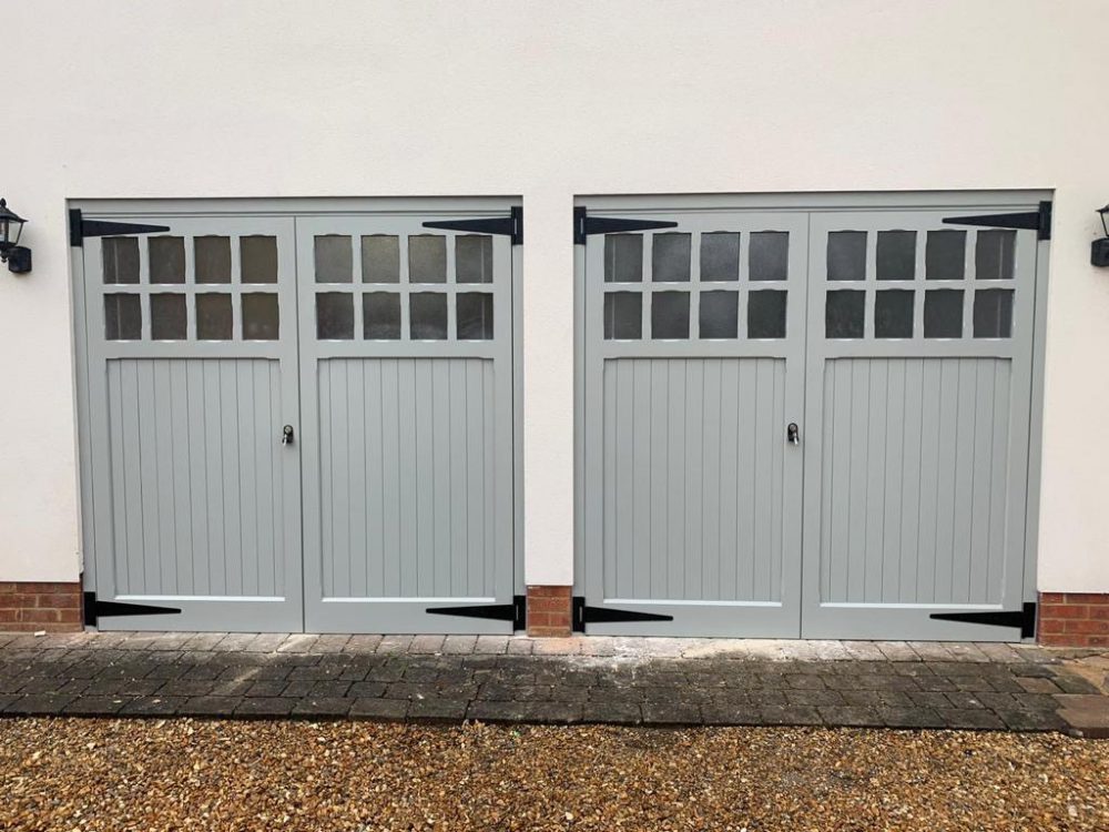 Grey Side-hinged Garage Door 1
