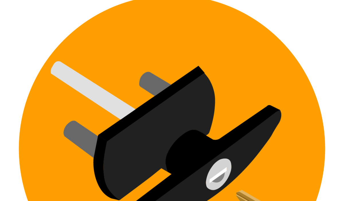 Graphic of a garage door lock