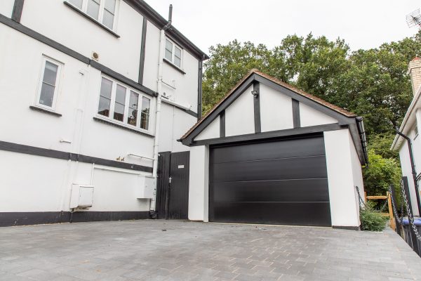 Black Sectional Garage Door