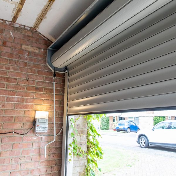 Roller garage door opening
