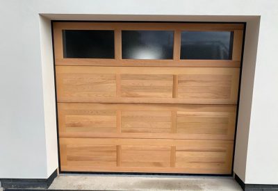 Single Garage door with pedestrian access