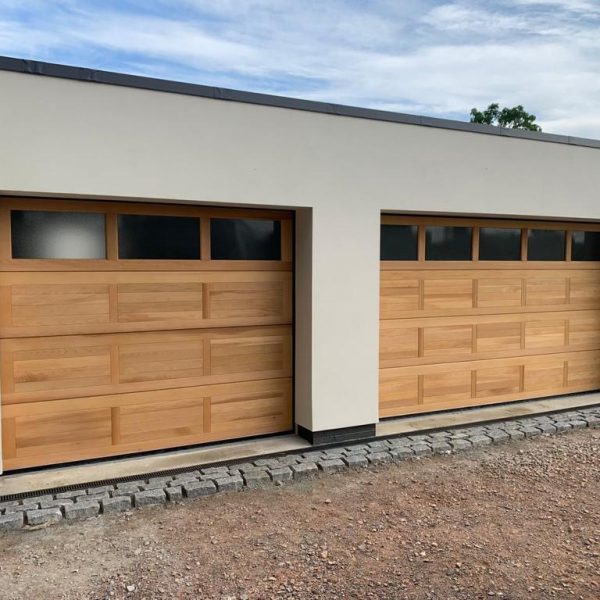 Insulated Double electric garage door